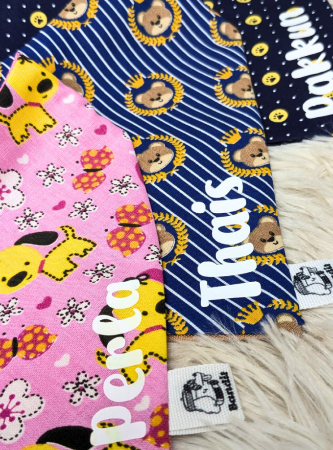 Bandana personalizada con nombre para mascotas