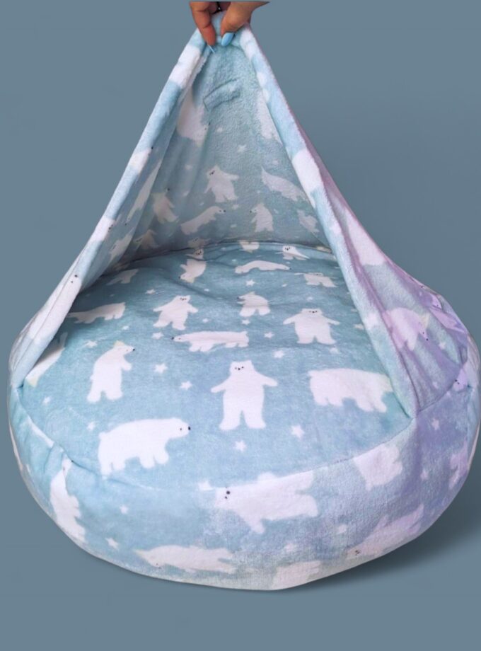 Cama Nido con Mantita para Mascotas