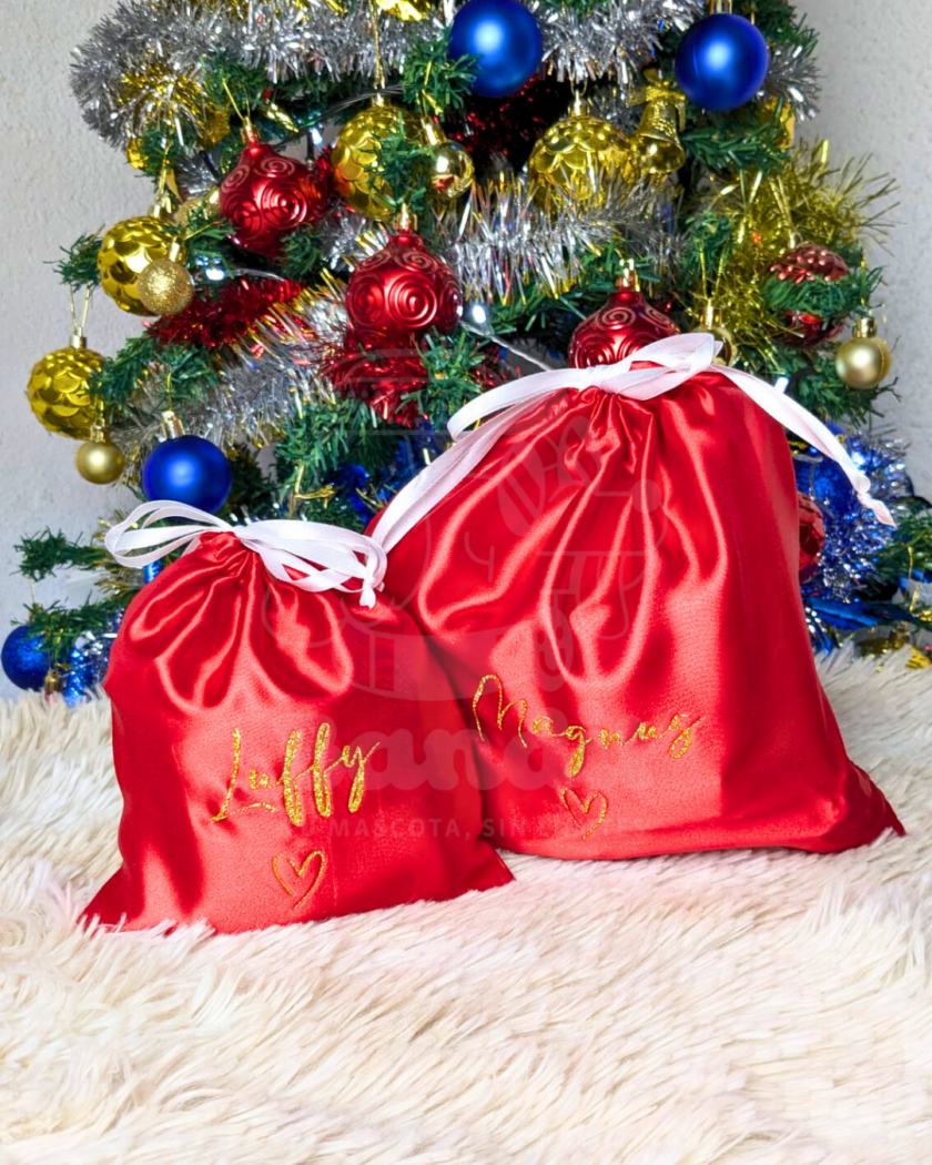 Bolsa de Papa Noel sorpresa para mascotas